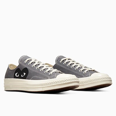 Converse x Comme des Garçons PLAY Chuck 70 Low Top grey