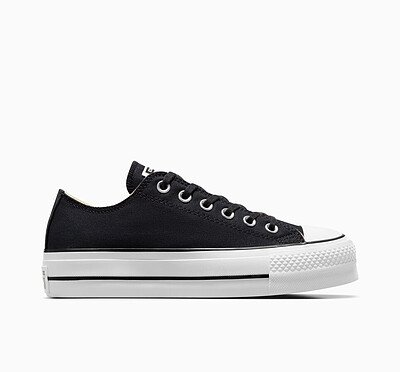 کانورس پلتفرم مشکی بدون ساق/ Chuck Taylor All Star Lift Platform low Top Black