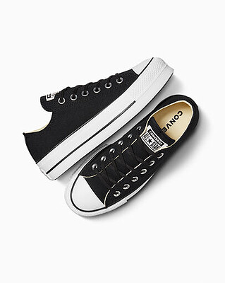 کانورس پلتفرم مشکی بدون ساق/ Chuck Taylor All Star Lift Platform low Top Black