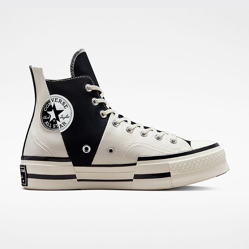 کانورس 1970s پلاس مشکی سفید ساقدار- Converse Chuck 70s Plus Black/White Hightop