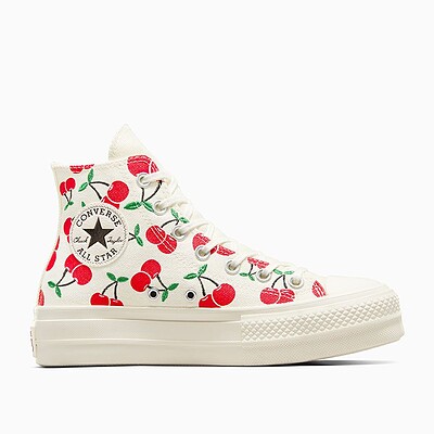 کانورس پلتفرم آلبالویی/Chuck Taylor All Star Lift Platform Cherries High Top