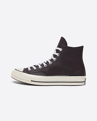 ۱۹۷۰ مشکی چرم ساقدار/Chuck 70 Heritage Colour Leather High Top