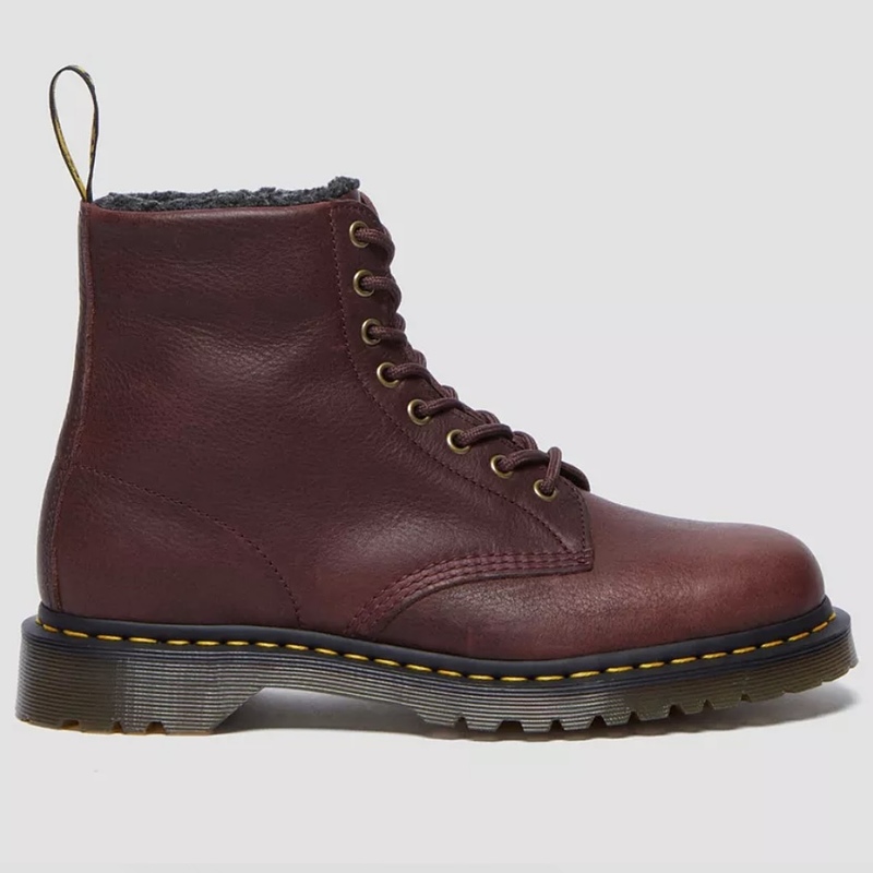 Dr martens leather burgundy boot