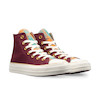 کانورس چهارخونه زرشکی/ converse plaid Burgundy hightop