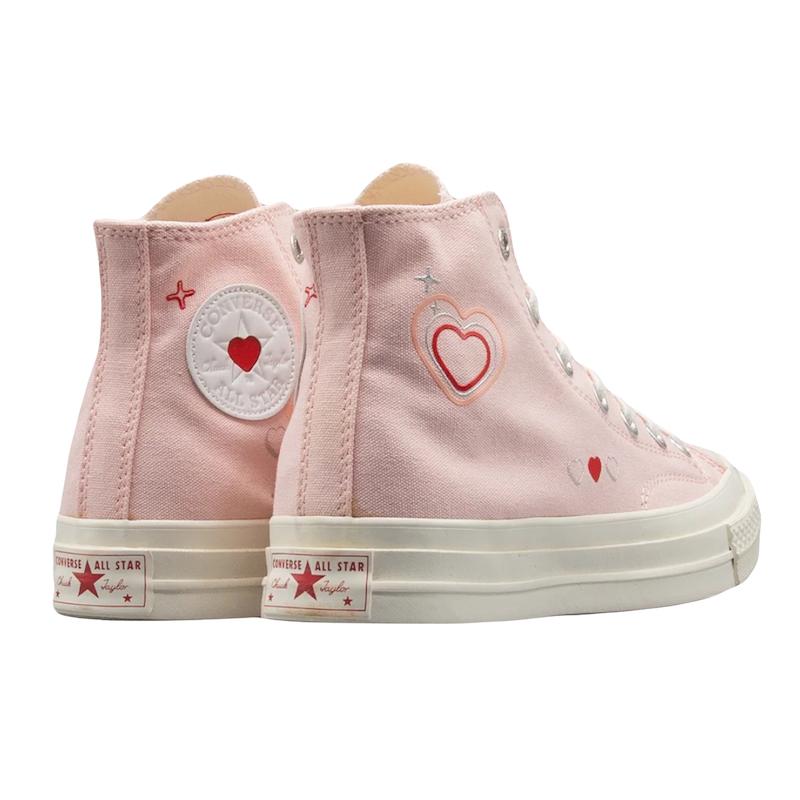 کانورس 1970 هارتس بسکت ساقدار/صورتی/pinki/ Converse 1970s HeartsBasket Hightop