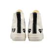 کانورس پلی مولتی هارت سفید مشکی ساقدار | Converse Cdg Play Multi Heart White Black Hightop