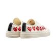 کانورس پلی مولتی هارت سفید ساق کوتاه | Converse Cdg Play Multi Heart White Lowtop