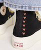 کانورس پلتفرم مشکی قلبی ساقدار | Converse Platform Hearts Black Hightop
