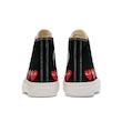 کانورس پلی مولتی هارت مشکی ساق بلند | Converse Cdg Play Multi Heart Black Hightop