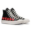کانورس پلی مولتی هارت مشکی ساق بلند | Converse Cdg Play Multi Heart Black Hightop