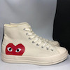 کانورس پلی کرم ساقدار/Converse x Comme des Garçons PLAY Chuck 70 High Top
