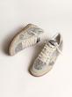 Golden Goose Women's Ball Star Glitter Low Top Sneakers/گلدن گوس نقره ای درجه 1 