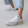 کانورس پلتفرم سفید ساق کوتاه | Converse Platform White Lowtop