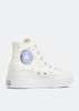 کانورس آل استار پلتفرم ماه و ستاره ای ساقدار | Converse All Star Platform Moon & Stars Hightop