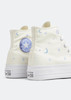 کانورس آل استار پلتفرم ماه و ستاره ای ساقدار | Converse All Star Platform Moon & Stars Hightop
