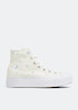 کانورس آل استار پلتفرم ماه و ستاره ای ساقدار | Converse All Star Platform Moon & Stars Hightop