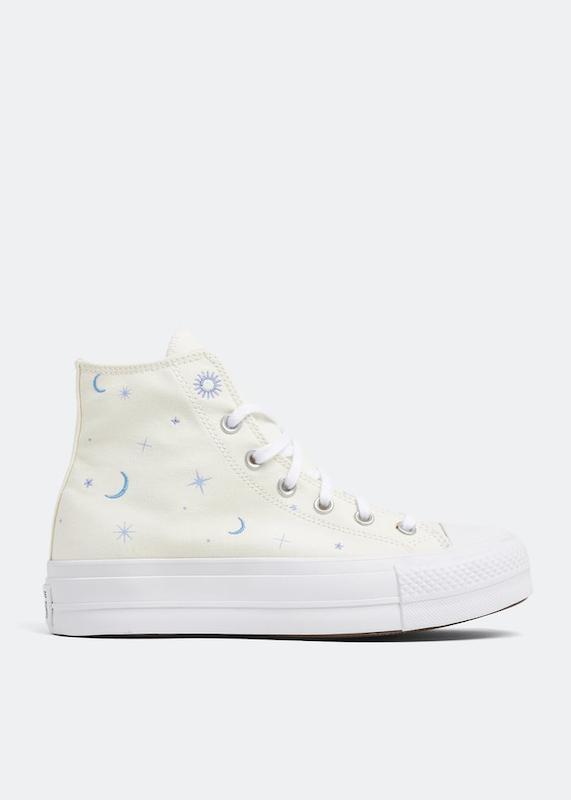 کانورس آل استار پلتفرم ماه و ستاره ای ساقدار | Converse All Star Platform Moon & Stars Hightop