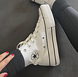 پلتفرم سفید ساقدار/ Chuck Taylor All Star Lift Platform High Top White