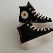 کانورس پلتفرم مشکی قلبی ساقدار | Converse Platform Hearts Black Hightop