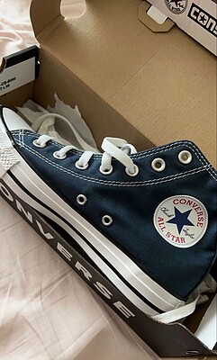 کانورس کلاسیک سرمه ای ساقدار - Converse Classic Navy Hightop