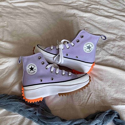 Purple star Hike Converse