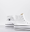 پلتفرم سفید ساقدار/ Chuck Taylor All Star Lift Platform High Top White