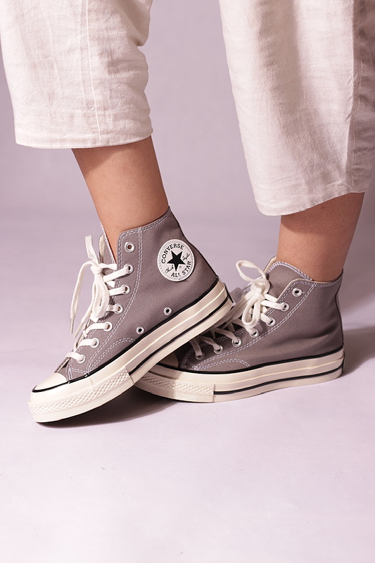 Chuck 70 Vintage Canvas / کانورس 1970 طوسی ساقدار
