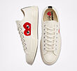 Converse x Comme des Garçons PLAY Chuck 70 High Top Cream/کانورس پلی بدون ساق کرم