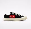 کانورس پلی بدون ساق مشکی/Converse x Comme des Garçons PLAY Chuck 70 Low Top