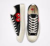 کانورس پلی بدون ساق مشکی/Converse x Comme des Garçons PLAY Chuck 70 Low Top
