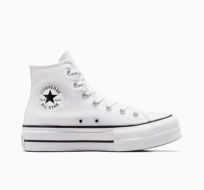 پلتفرم سفید ساقدار/ Chuck Taylor All Star Lift Platform High Top White