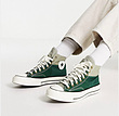 Patch work green converse