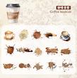 ست استیکر شفاف قهوه سری Coffee Story pack