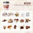 ست استیکر شفاف قهوه سری Coffee Story pack