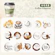ست استیکر شفاف قهوه سری Coffee Story pack