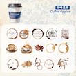 ست استیکر شفاف قهوه سری Coffee Story pack