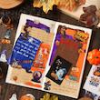 دفترچه استیکر شفاف PET برش خورده هالووین🕷️🎃🕸️