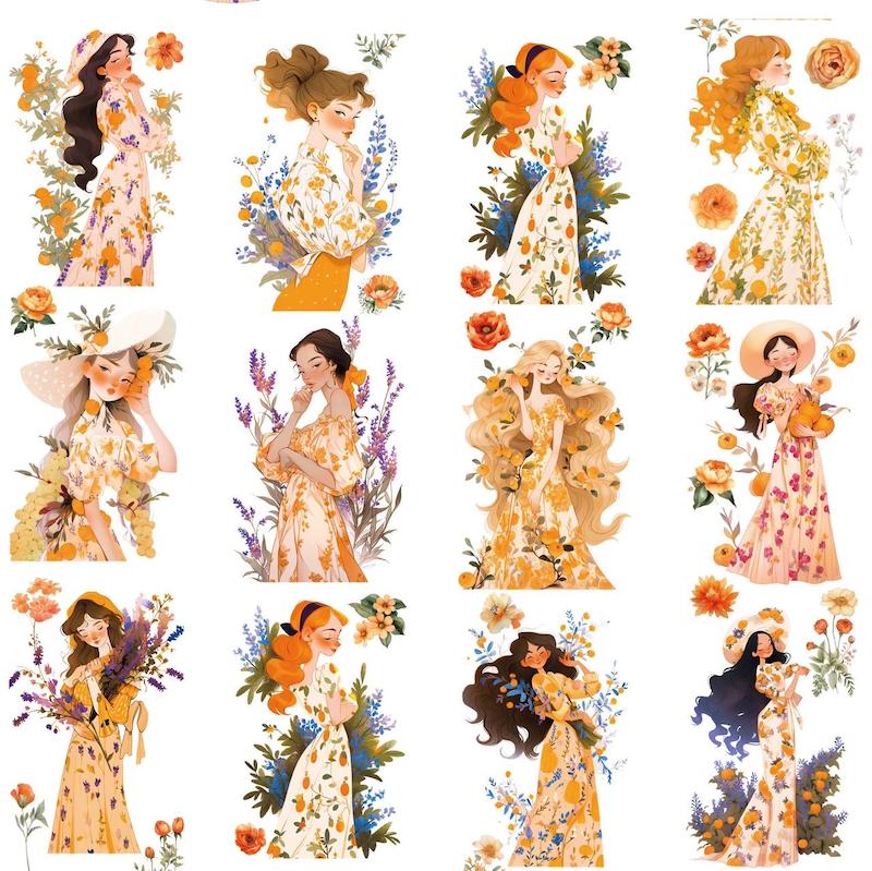 واشی استایل دخترونه پرتقالی Cratey001