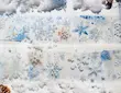 مجموعه PET tape کریستالی‌ زمستونی - مدل Snowflakes 