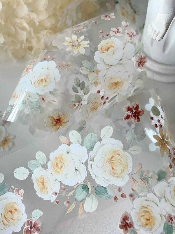 رول PET tape گل Yellow Roses ء