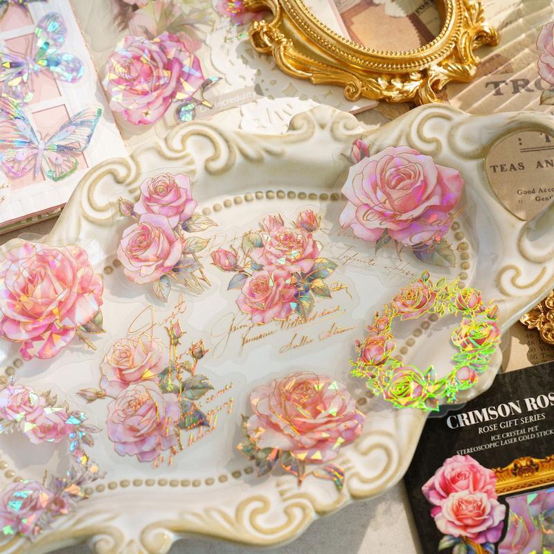 استیکر گل رز کریستالی Rose ceremony