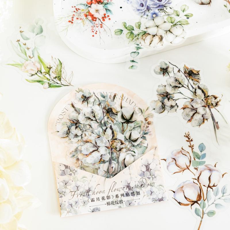 استیکر گیاهان زمستانی Frost Moon Flower Shadow