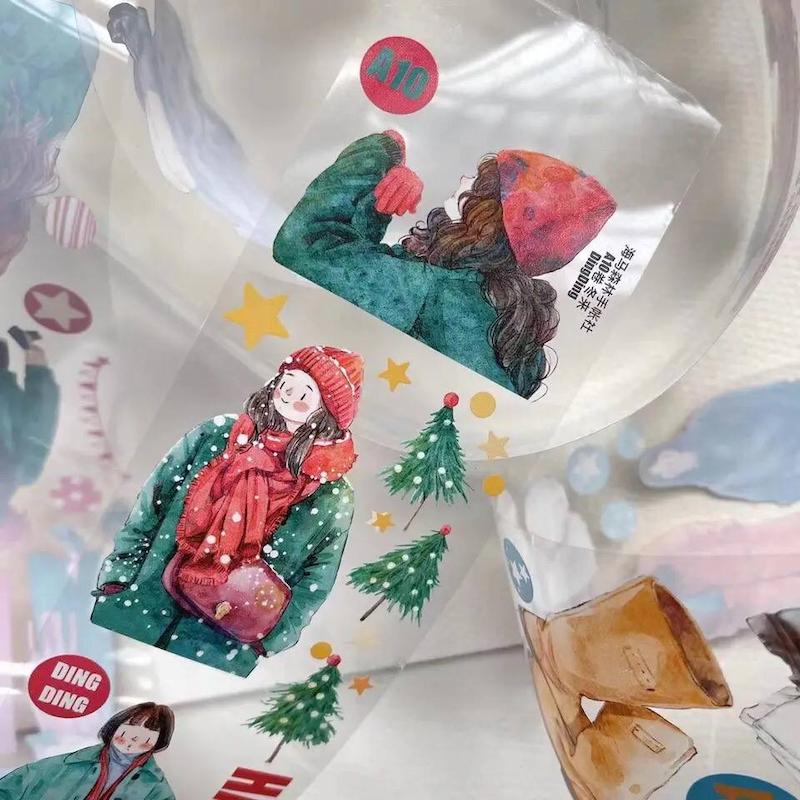 رول PET tape استایل دخترونه Ding Ding - کد A10