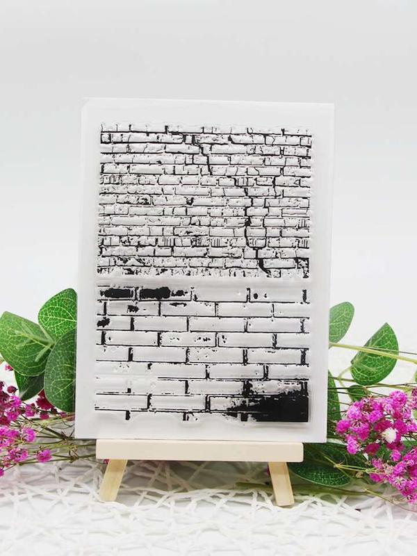 مهر سیلیکونی شفاف طرح دیوار - کد 3A