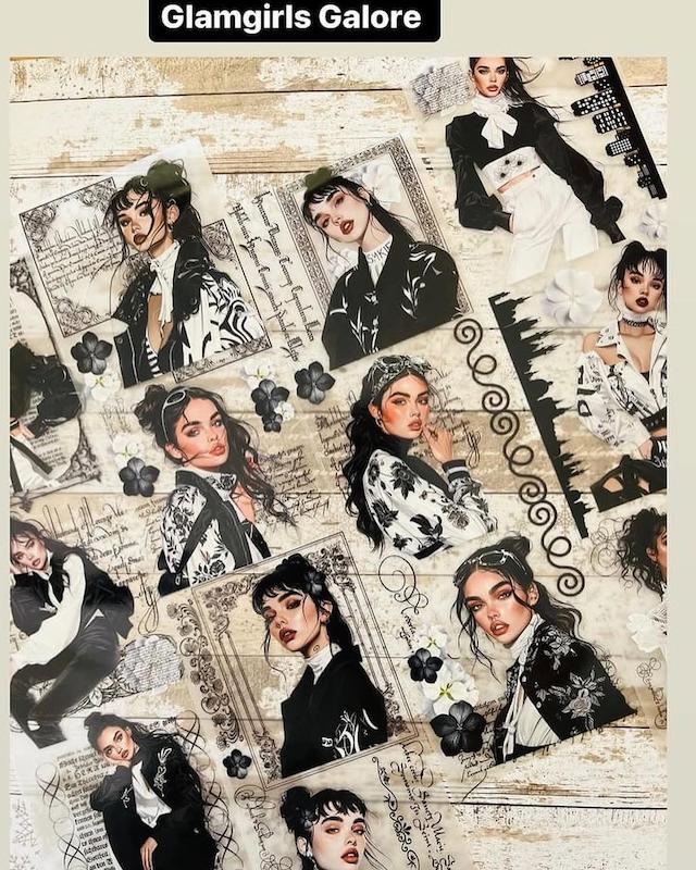 رول استیکر PET استایل دخترونه Glamgirl