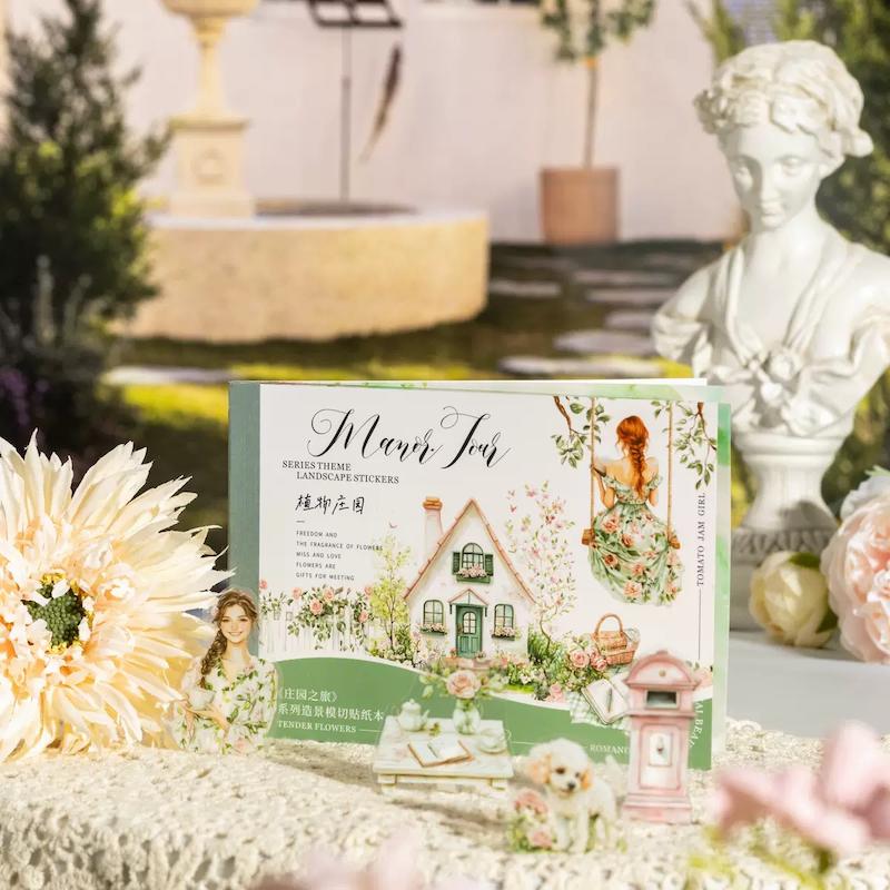 دفترچه استیکر PET سری Manor Tour ✨