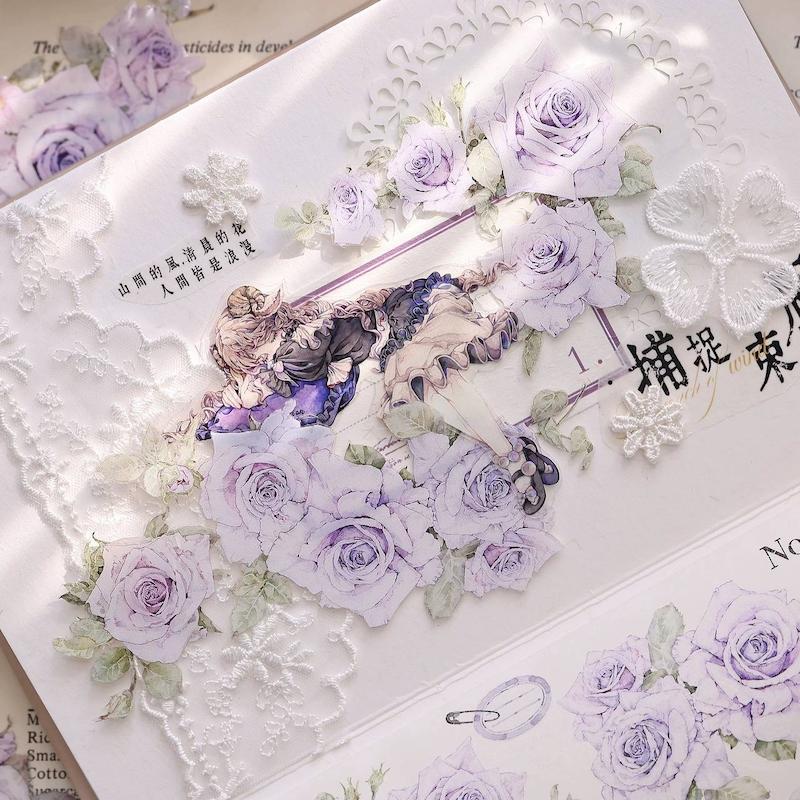 رول استیکر PET tape گل سری Purple Haze