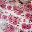 رول استیکر PET tape گل سری Vintage Pink Rose