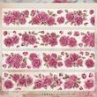 رول استیکر PET tape گل سری Vintage Pink Rose