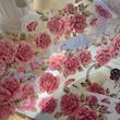 رول استیکر PET tape گل سری Vintage Pink Rose